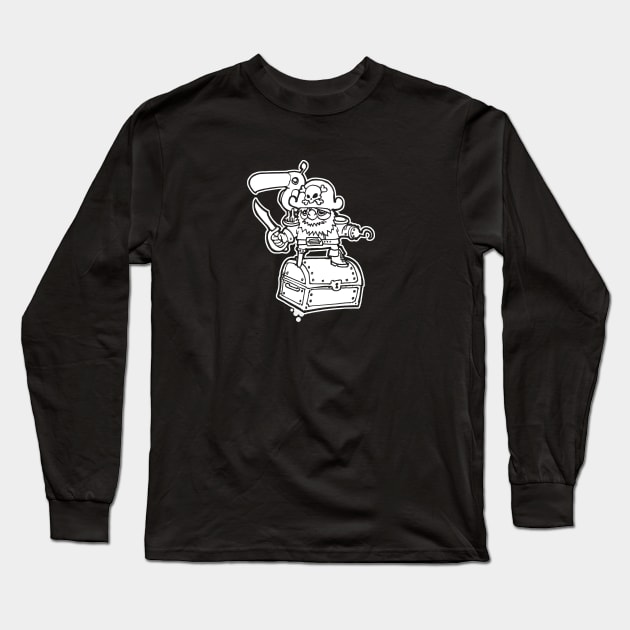 Scurvy Dog Long Sleeve T-Shirt by Hundredhands